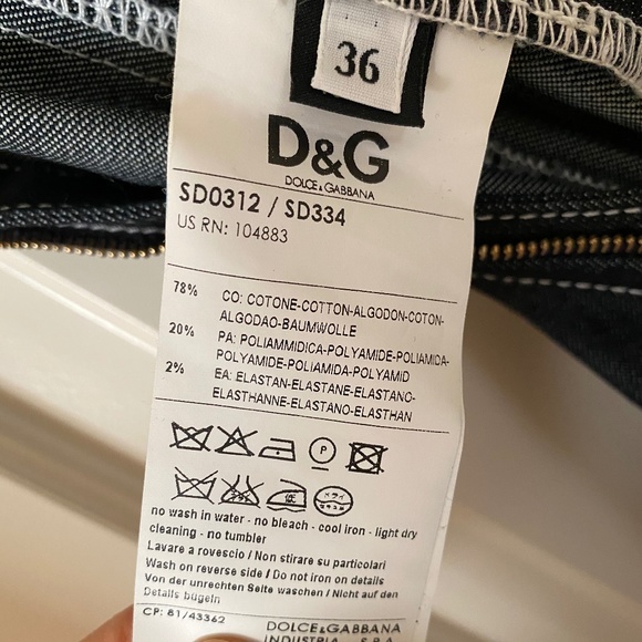 Auth D&G Denim Dress sz IT36/FR32, US0, XS - Picture 6 of 8